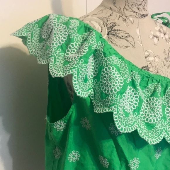 🆕 Crown & Ivy Green One Shoulder Top XXL - Picture 3 of 7